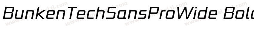 BunkenTechSansProWide Bold字体转换